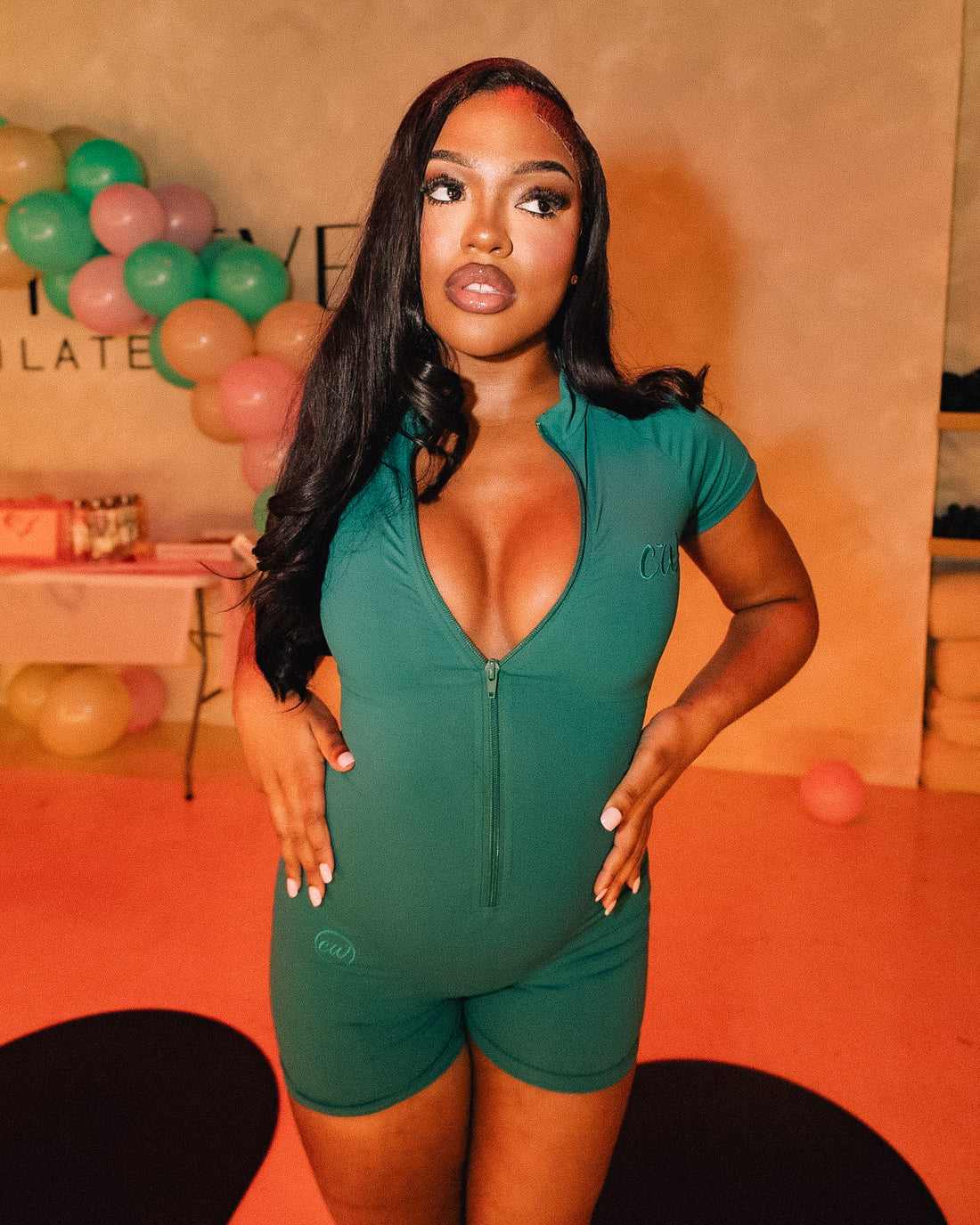 Sculpt Romper | Deep Teal